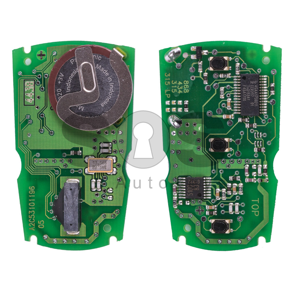 OEM Smart Key (PCB) for BMW E-Series Buttons:3 Frequency 315 MHz